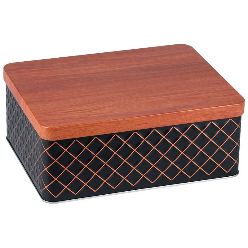 Банка д/пищевых продуктов CLASSICO NERO 2,6л. 104874 (прямоуг.) Mellony (жесть)