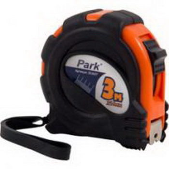 Рулетка  3м. PARK TM27-3016 прорез.корп. с фиксатором (353027) Скр.