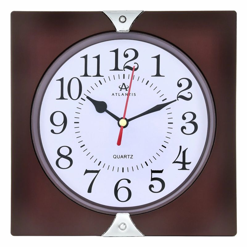 Часы настенные TLD-5980 "Atlantis" brown (18,7*18,4*4,2см) А