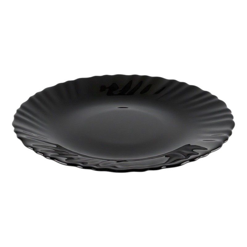 Тарелка десертная HLXP-75 d=19см, Black волна