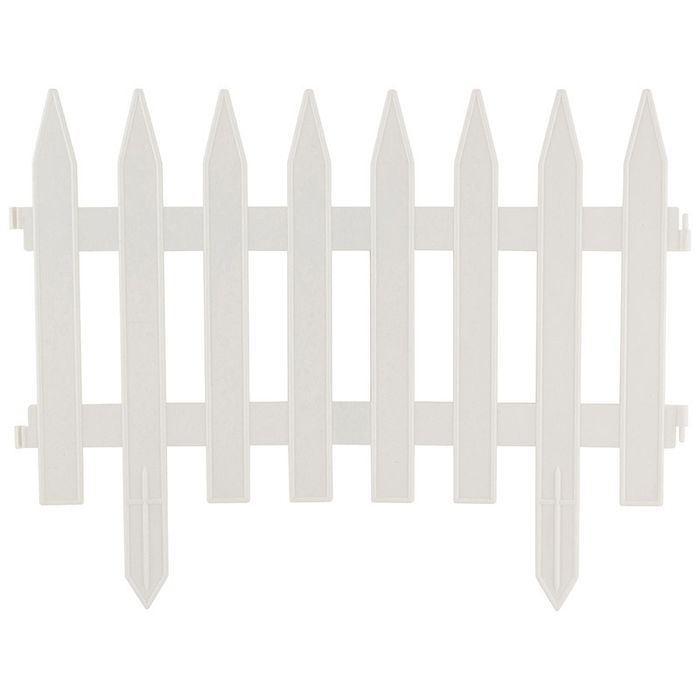 Забор "GOTIKA" 007277 (1,8м, 4 секц.) белый СКР