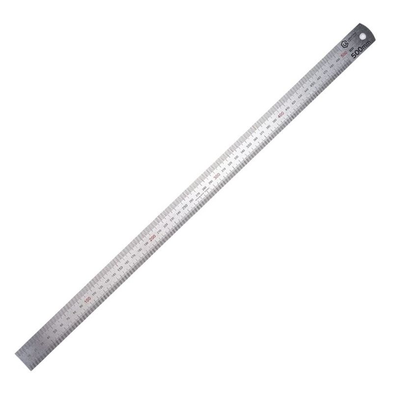 Линейка  500мм. двусторонняя 0423 (нерж.) ЦИ