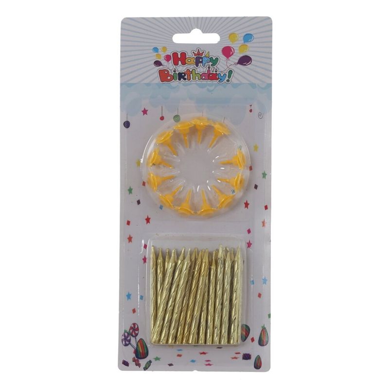 Свечи тортовые (набор 24шт.) 818180 (8,5*1,2*20см.) Р