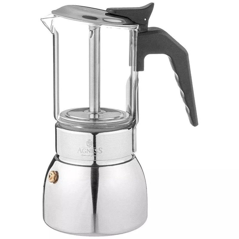 Кофеварка гейзерная 944-013 "Verre" 200мл. на 4 чашки (стекло) ВД