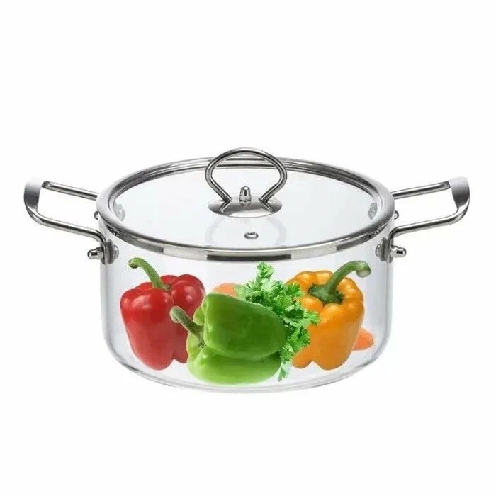 Кастрюля 2,5л. ITALIANO 105037 Leonord (жаропр.стекло)