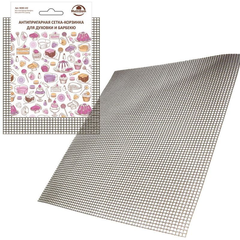 Сетка-коврик д/духовки и барбекю NE80-143 (42*36см.) Мд