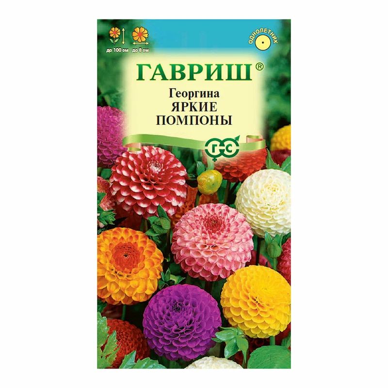 Георгина ЯРКИЕ ПОМПОНЫ 0,2г. (Гавриш)
