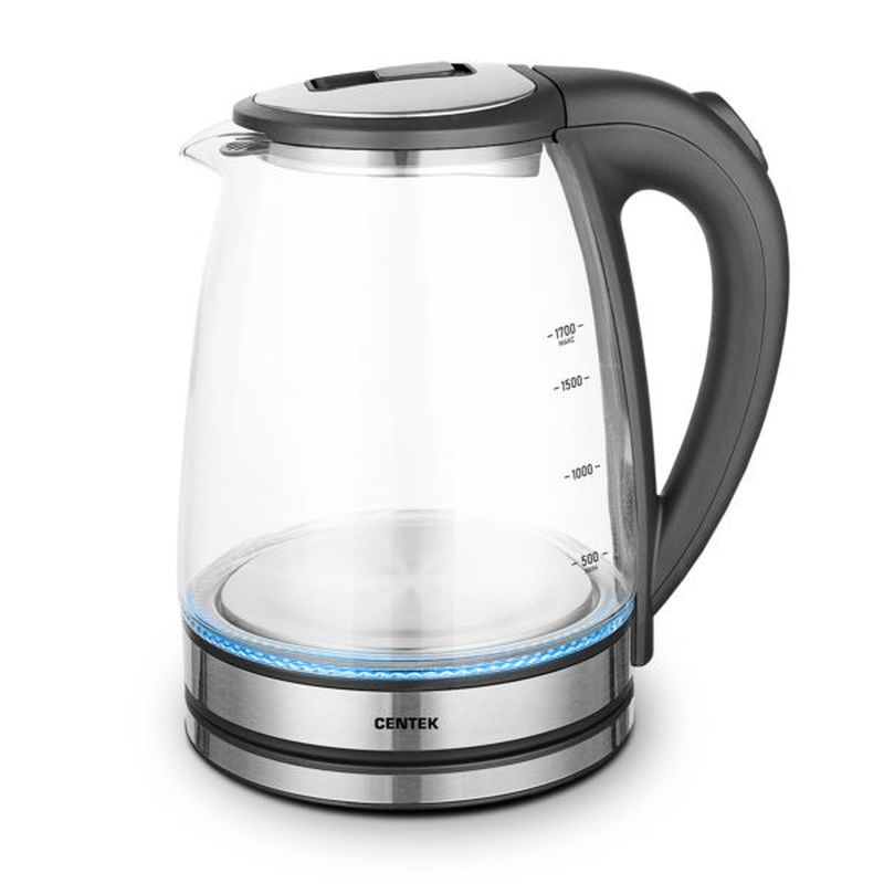 Чайник эл. CENTEK CT-0002 (1,7л. 2,2кВт. стекло диск)