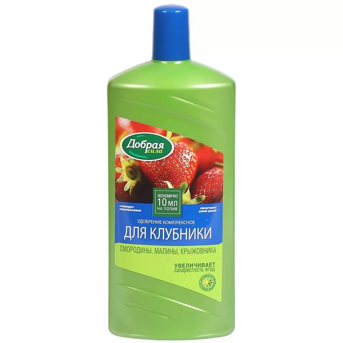 Удобрение жидкое ДОБРАЯ СИЛА (д/клубники) 1,0л. DS21070021 .