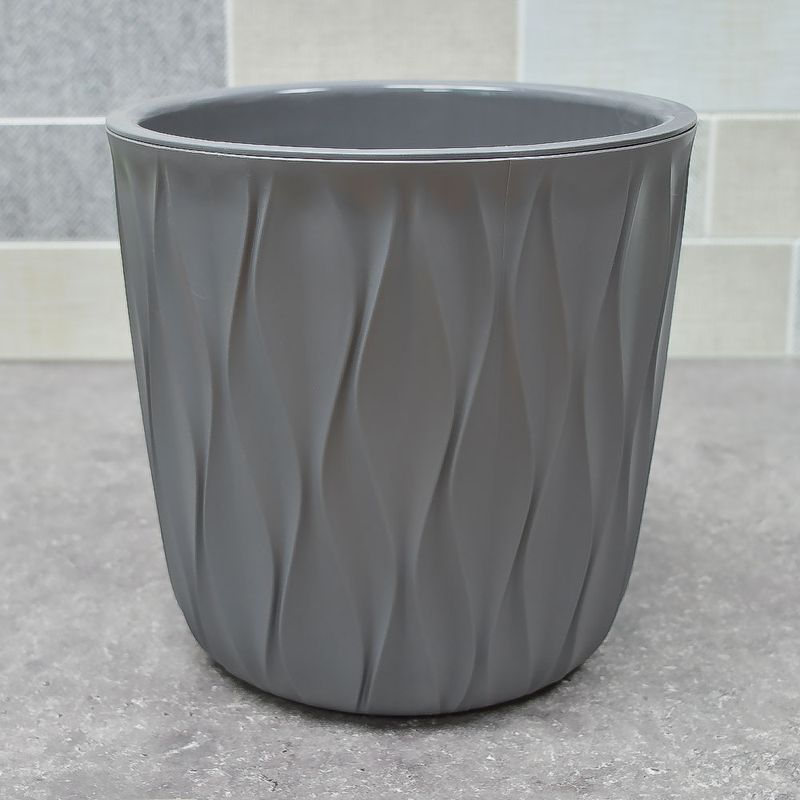 Горшок д/цв. "Desert" 6,1л. ПБ86605 с дренажной вставкой (серый)