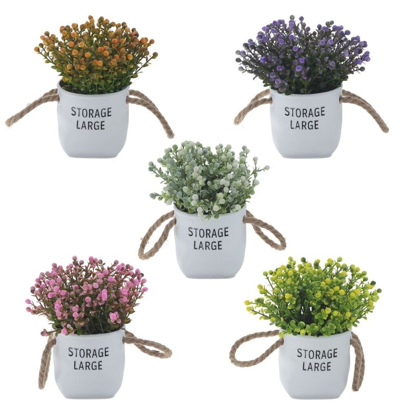 Цветок искусственный 796258 в горшке h=18см. (Р)