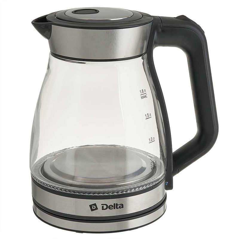 Чайник эл. DL-1124 1,5кВт. 1,8л. стекло диск