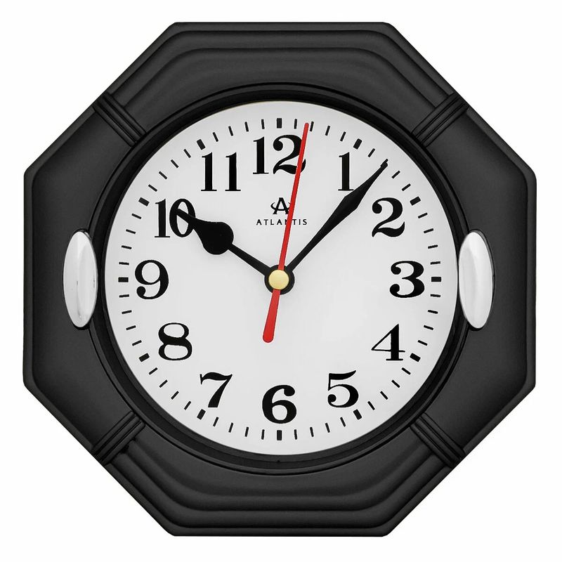 Часы настенные TLD-5985T "Atlantis" black А