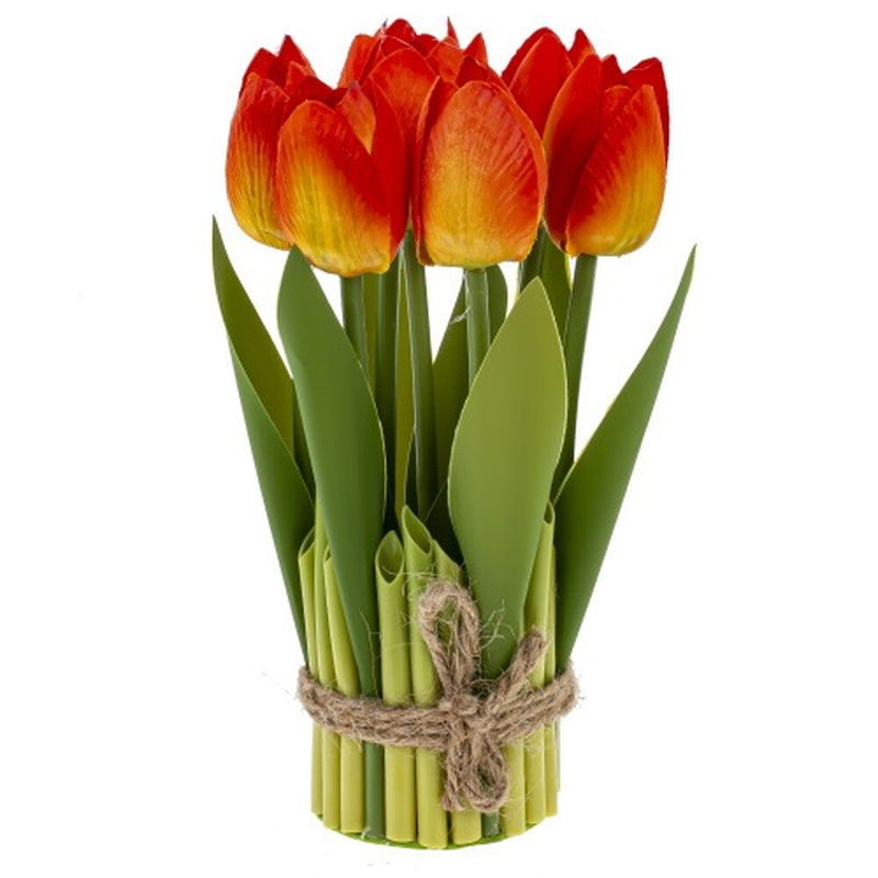 Цветочная композиция 817668 "Тюльпан" h=28см. (Р)