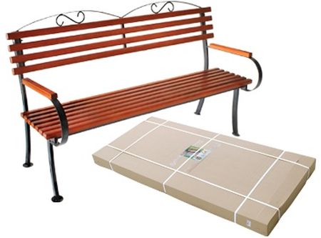 Скамейка садовая "Романтика" 1,6м. КА3463 Вл.