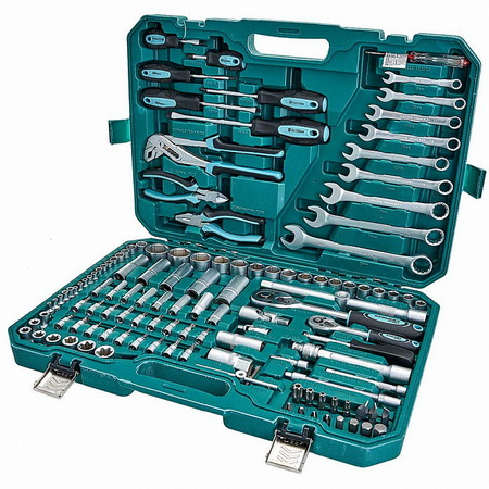 Набор инструментов НИК-025/128 КУЗЬМИЧ ЭКСПЕРТ (128пр.) в кейсе Дел.