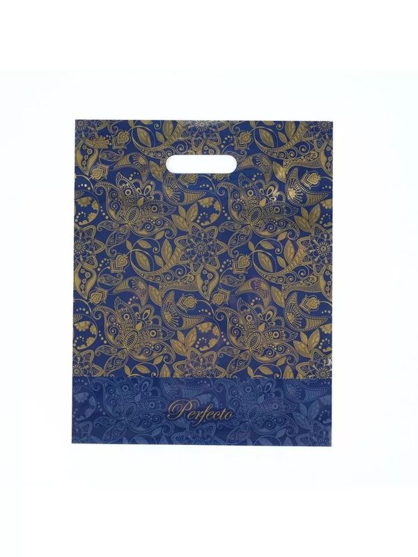 Пакет (вырубная руч.) 370*300мм. Перфекто Узоры 214470 Т-П