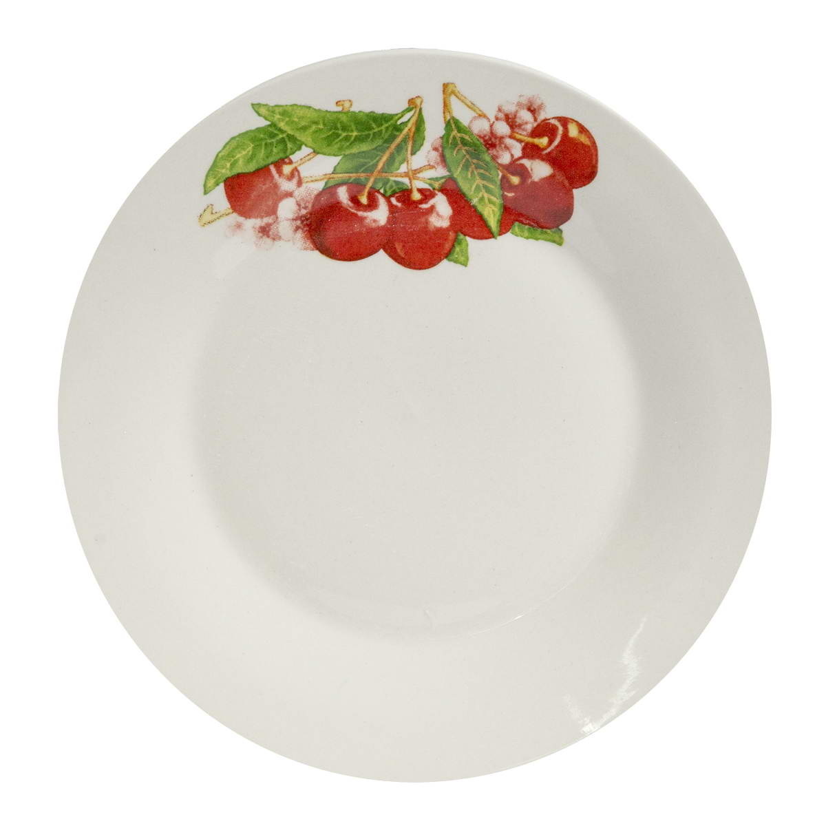 Тарелка мелкая т8-3115ц "Вишенки"d=20см (72шт/кор.)