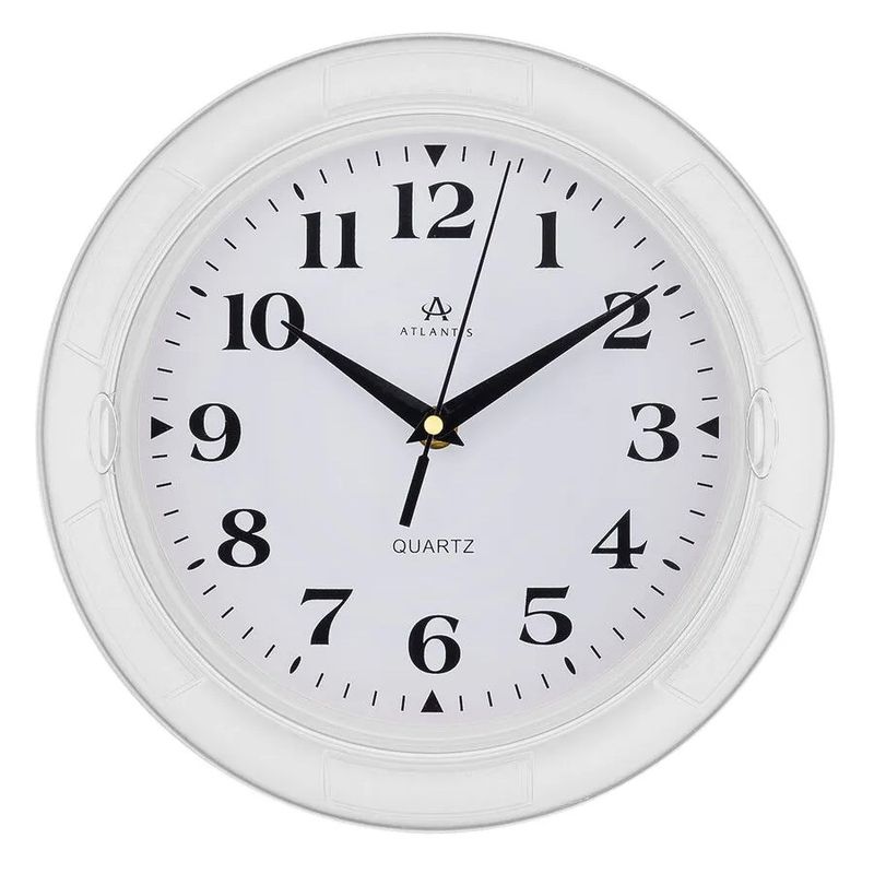 Часы настенные TLD-6356 "Atlantis" white (25.8*25.8*4.5см) А