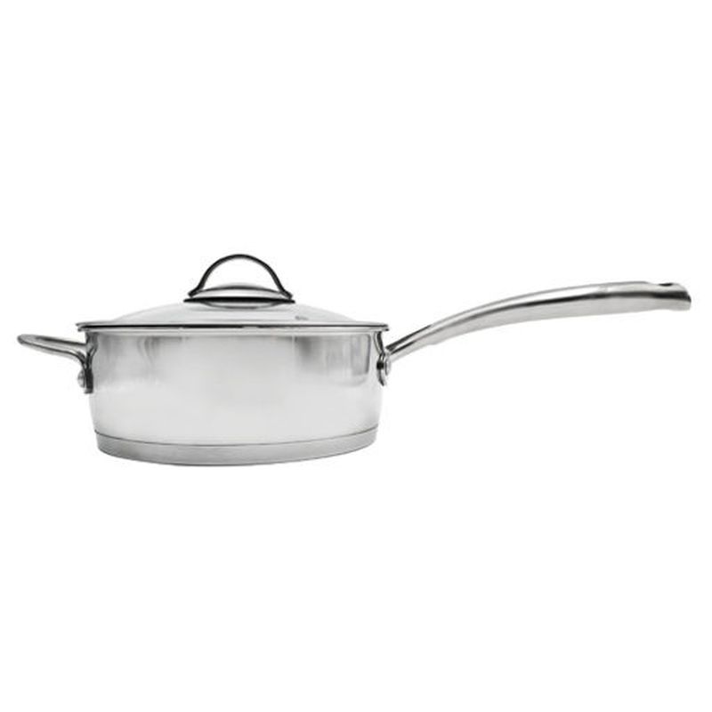 Ковш нерж. 1,5л. ТРС 3с171 "Магритт" с объмн.руч. стекл.крышка  Аша