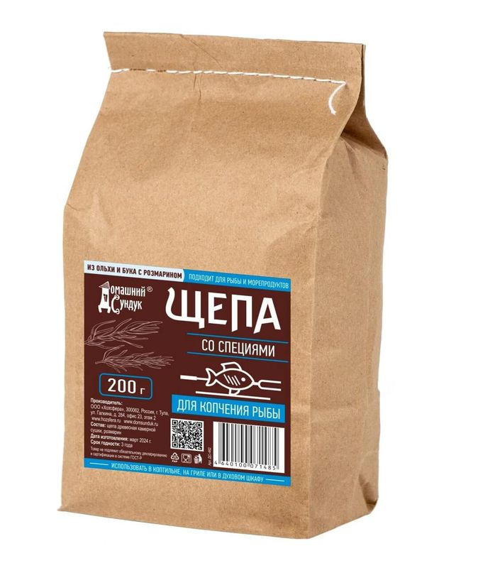 Щепа д/копчения рыбы со специями 200г. ДС-462 .