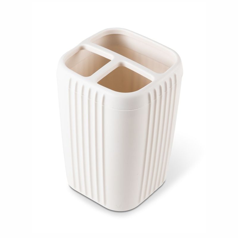 Подставка д/зуб.щеток "Лайн" С567МОЛ с разделителем 0,5л. (молочная) Мар.