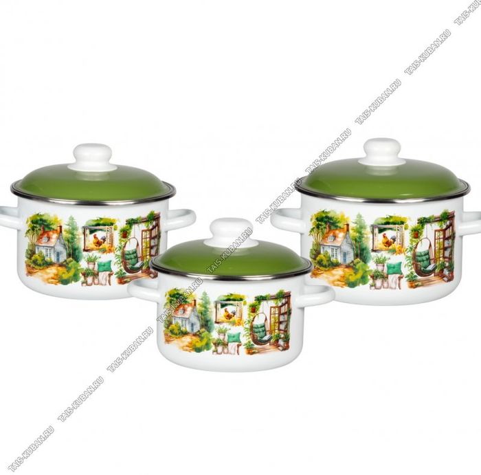 Набор №02 "Лето на даче" 6КВ021М (3к.: 2/3/4л) белоснежн. Чер