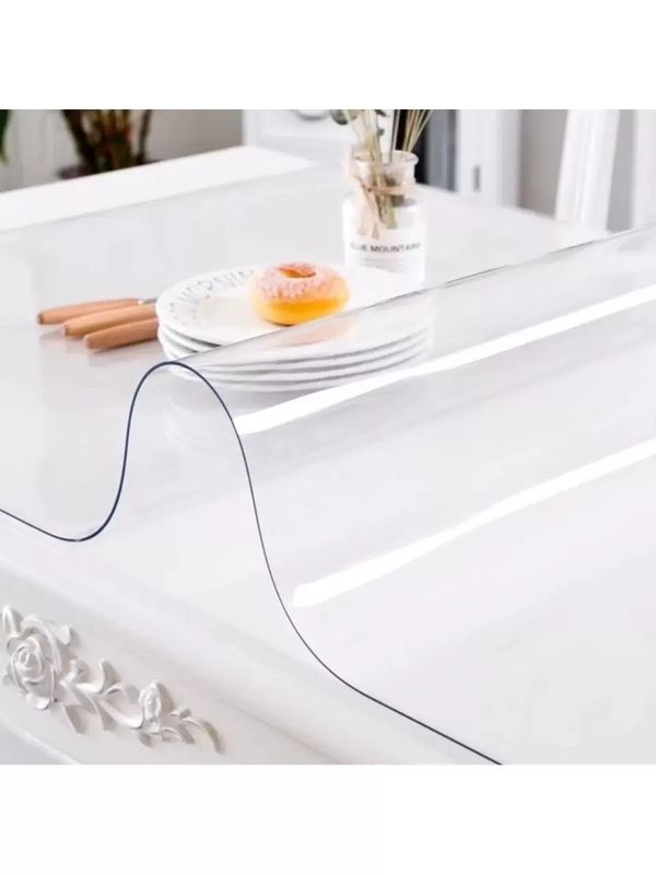 Скатерть ГИБКОЕ СТЕКЛО DEKORELLE  80*60см 0,8см. 113-80 .