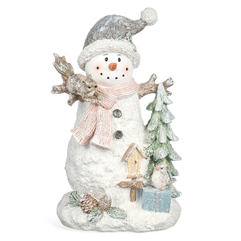 Фигурка "Снеговик" 121-166 с подсветкой (14,5*11,5*22,7см)