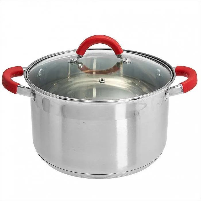 Кастрюля Webber BE-343/2 5,2л. стекл.крышк.