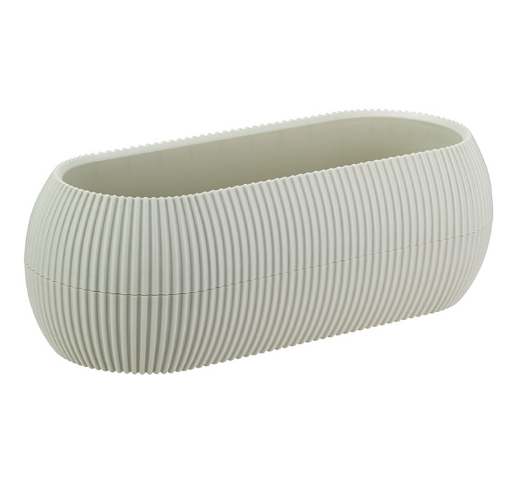 Кашпо ПИКАНТО  1,3л. КН3210БР овал. (белый ротанг)