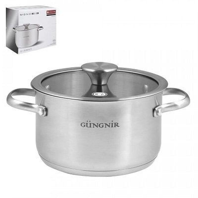 Кастрюля нерж.  3,1л. MONO CHROME d20*11,5см. GR02-D-20 .