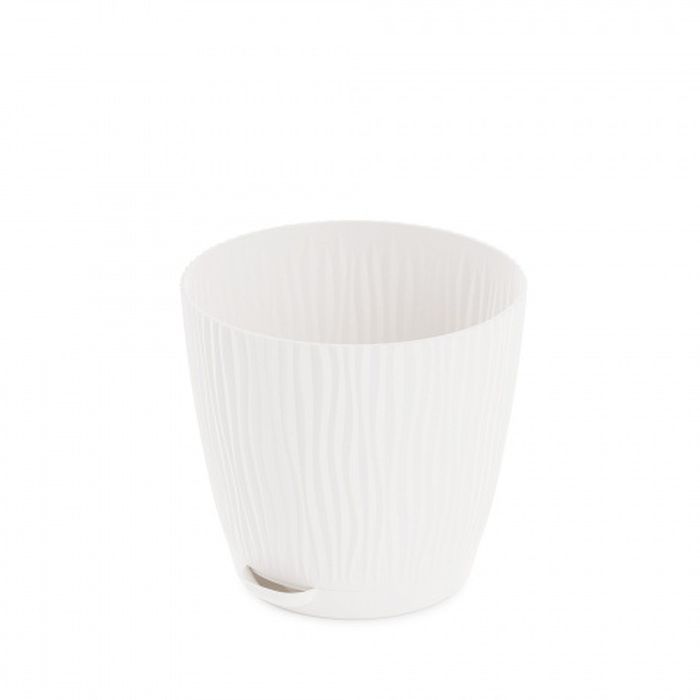 Горшок д/цв. "Флис"  2,0л. (с прикорневым поливом) М8441 (белый)