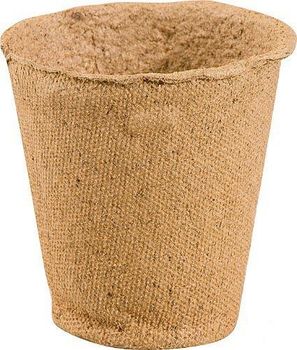 Горшочек торфяной 0,4л. (90*90мм.) кругл. (набор 9шт.)