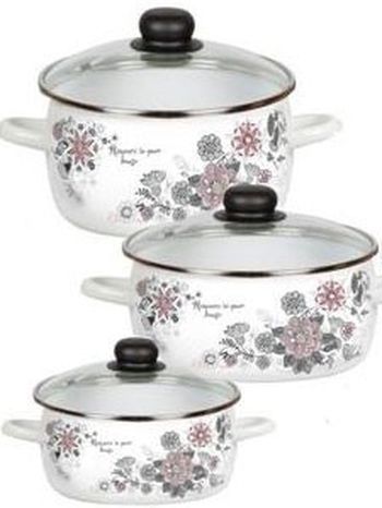 Набор №07 "Весенний романс" 1КА071S (3к.: 1,5/2/4л.) белоснежн. Чер