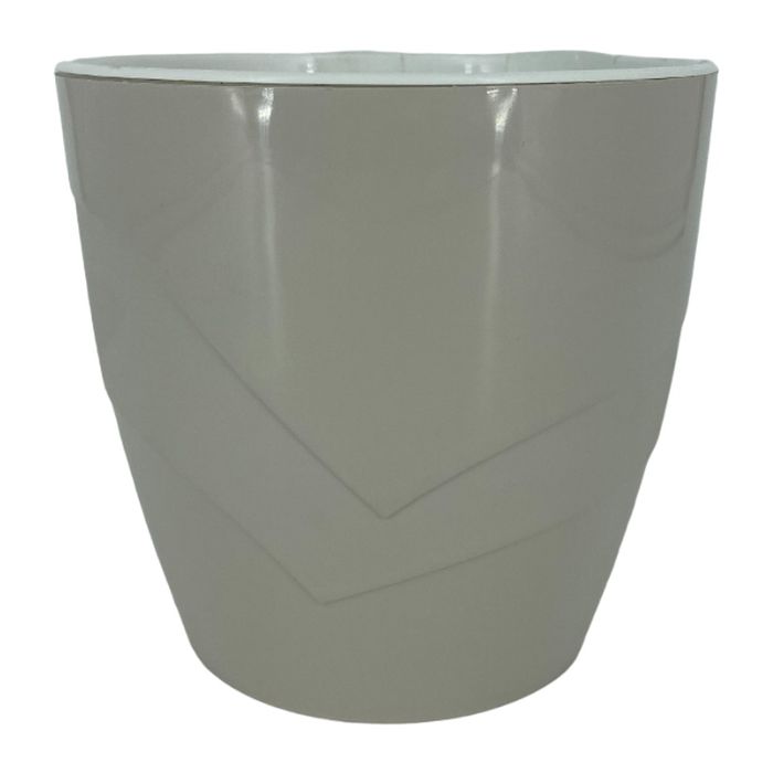 Кашпо ГРАЦИЯ 2,8л. со вставкой 1619 (льняное) ДП