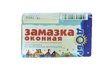 Замазка окон. 0,4кг. (супер белая) Рязань