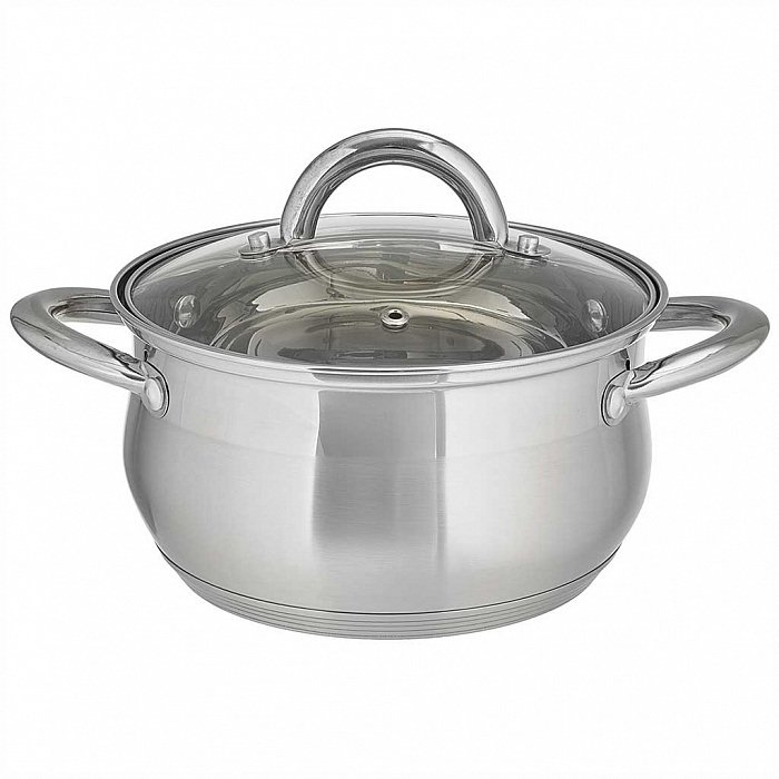 Кастрюля Webber BE-352/2 2,8л. стекл.крышк.