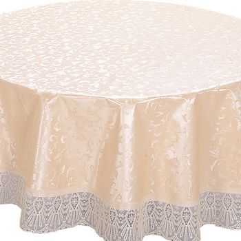 Скатерть MEIWA FPLUS-PLAIN SARASA AZ BE d178см. (беж.) кругл. (5137) М