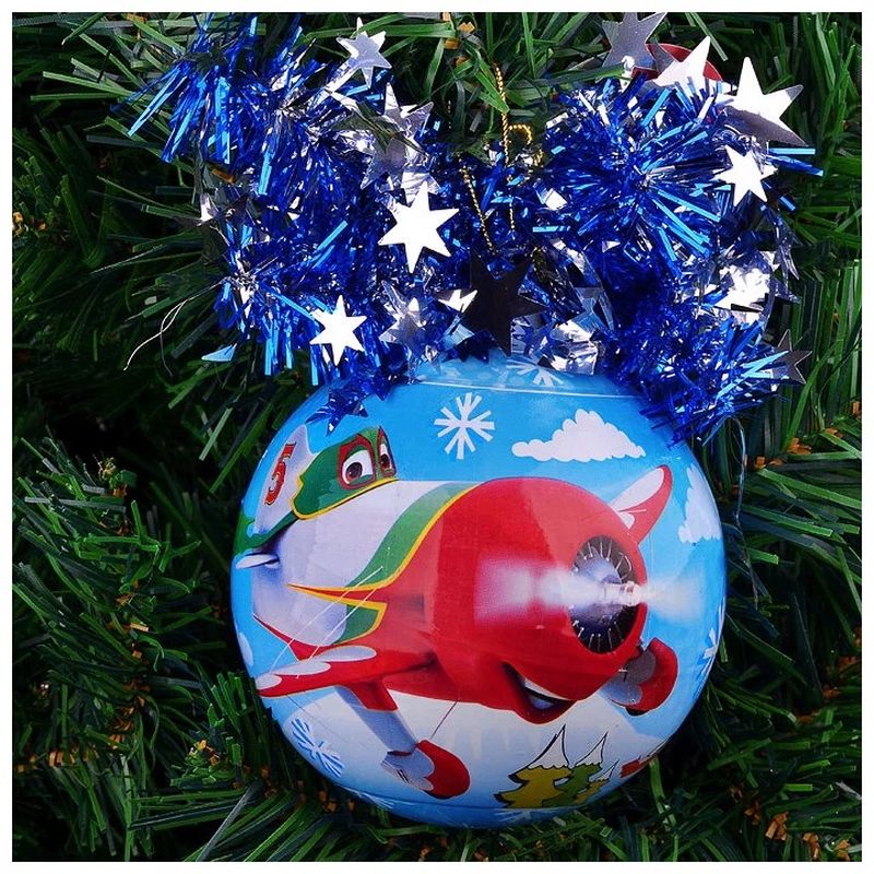 Шар "Самолеты Эль Чупакабра и Дасти" Ш95040 d95мм.