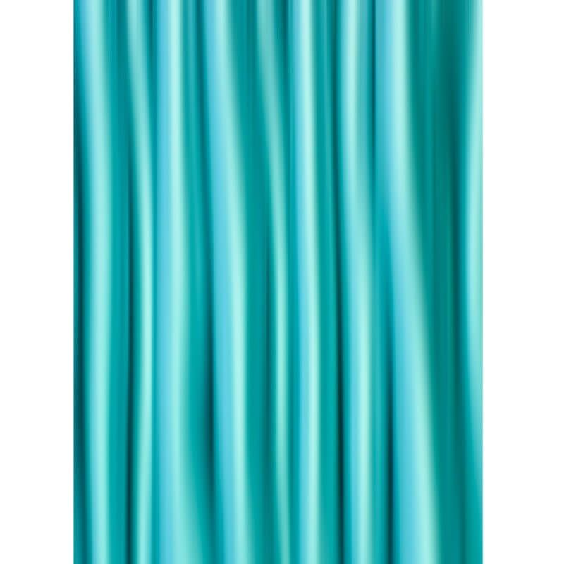 Занавес д/ван.комн. 180*180см. полиэтилен "Mirage" (бирюзовая) 7070/23523 М.