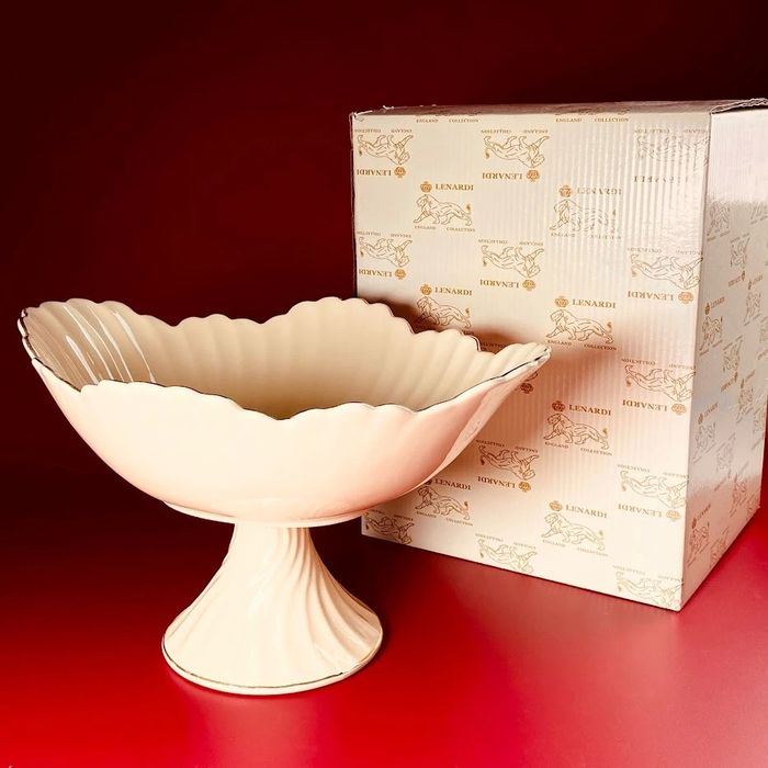 Фруктовница 305-131 ЖОЗЕ (на ножке) овал. 33*25*20см. подар. уп.