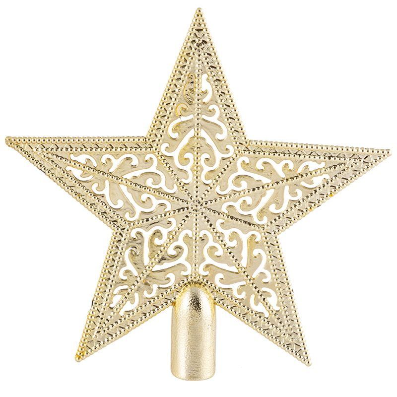 Верхушка ЗВЕЗДА АЖУРНАЯ 103320 (золото) Скр