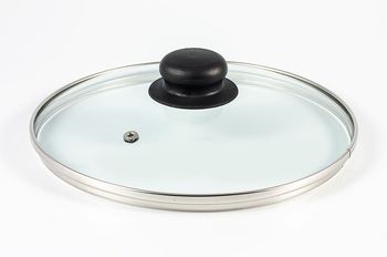 Крышка стекл. d160мм. 4716 (с метал.ободком) низк. (Т)