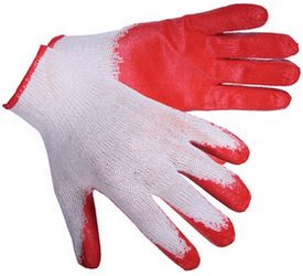 Перчатки трик. х/б с одинарным латекс.покр. (300шт/м.)