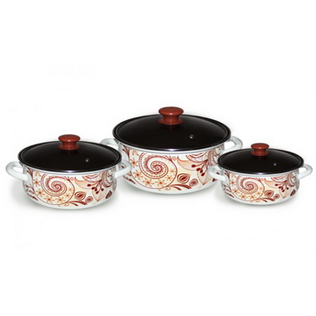 Набор "Нежный шорох-1-ЭКСТРА" (3к.:2,0/3,0/4,0 л. ст/крышк.) Керчь