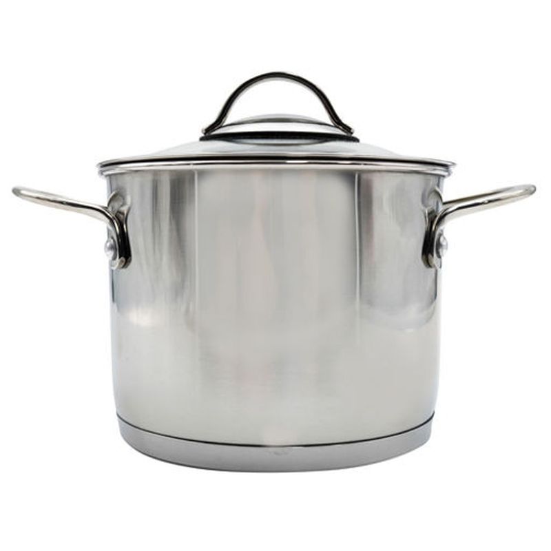 Кастрюля нерж.  3,0л. ТРС-3 3с173 "Магритт" с объмн.руч. стекл.крышка  Аша