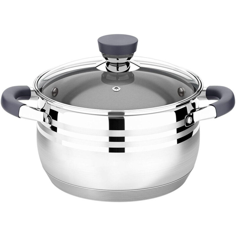 Кастрюля LARA LR02-470 2,1л. Mercury (нерж. ст/кр.)