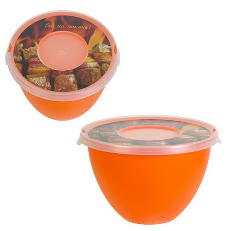 Миска пл. 4,0л. КН1304 с крышкой