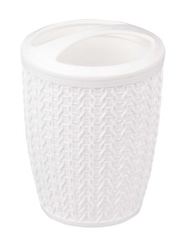 Подставка д/зуб.щеток "Вязаное плетение" (белый) М7120